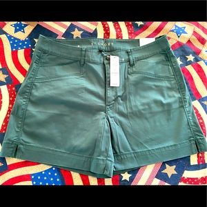 NWT Sage green White House Black Market 5” shorts.